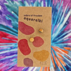 Kolczyki Aquarelki, kółka 6 mm