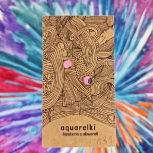 Kolczyki Aquarelki, lekkie delikatne kółeczka