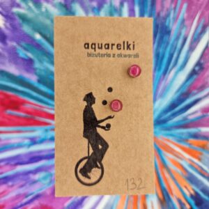 Kolczyki Aquarelki, kółka 6 mm