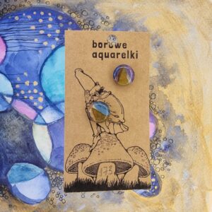 Kolczyki Aquarelki, kółka 12 mm