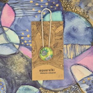 Broszka agrafka Aquarelki