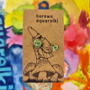 Kolczyki Aquarelki, lekkie i delikatne