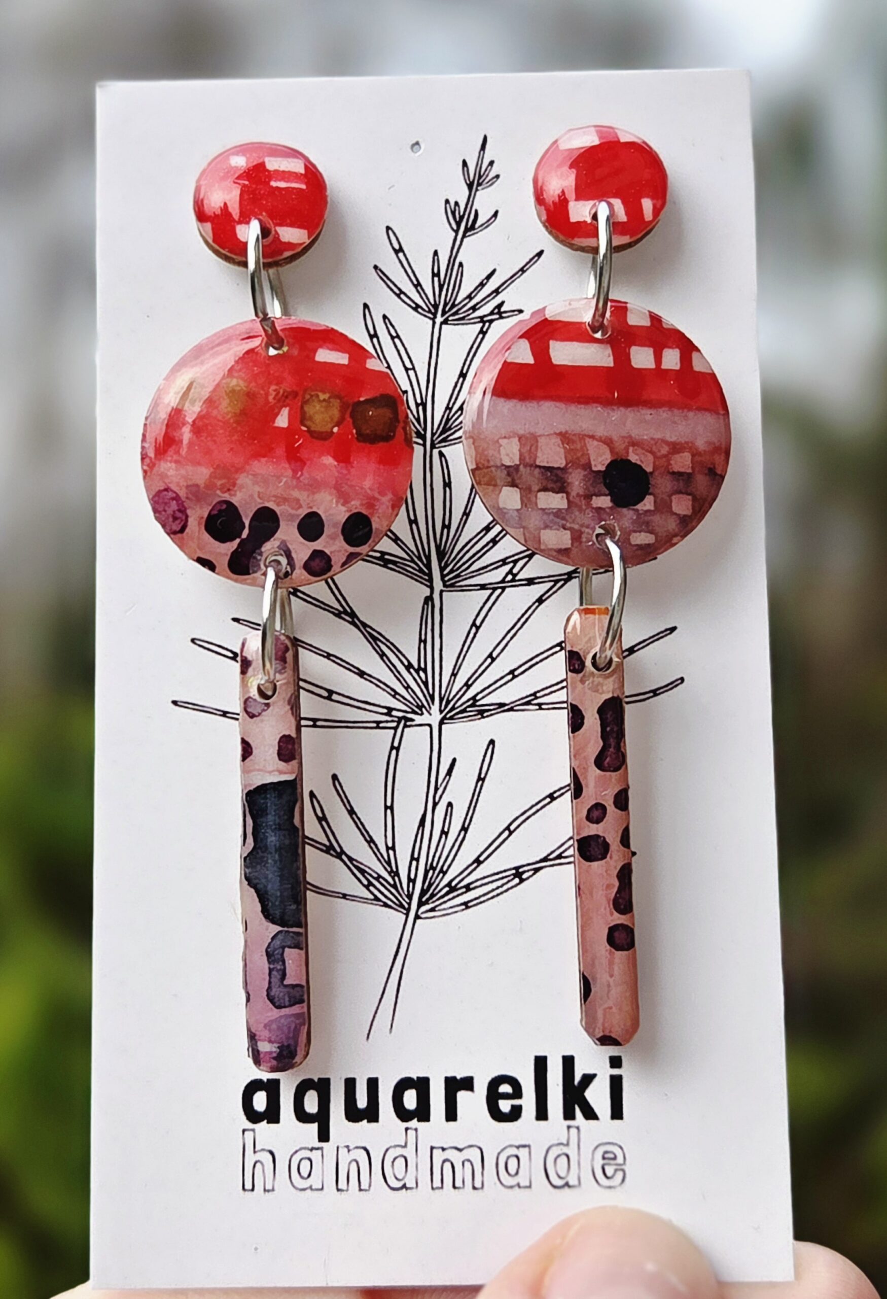 Kolczyki Aquarelki